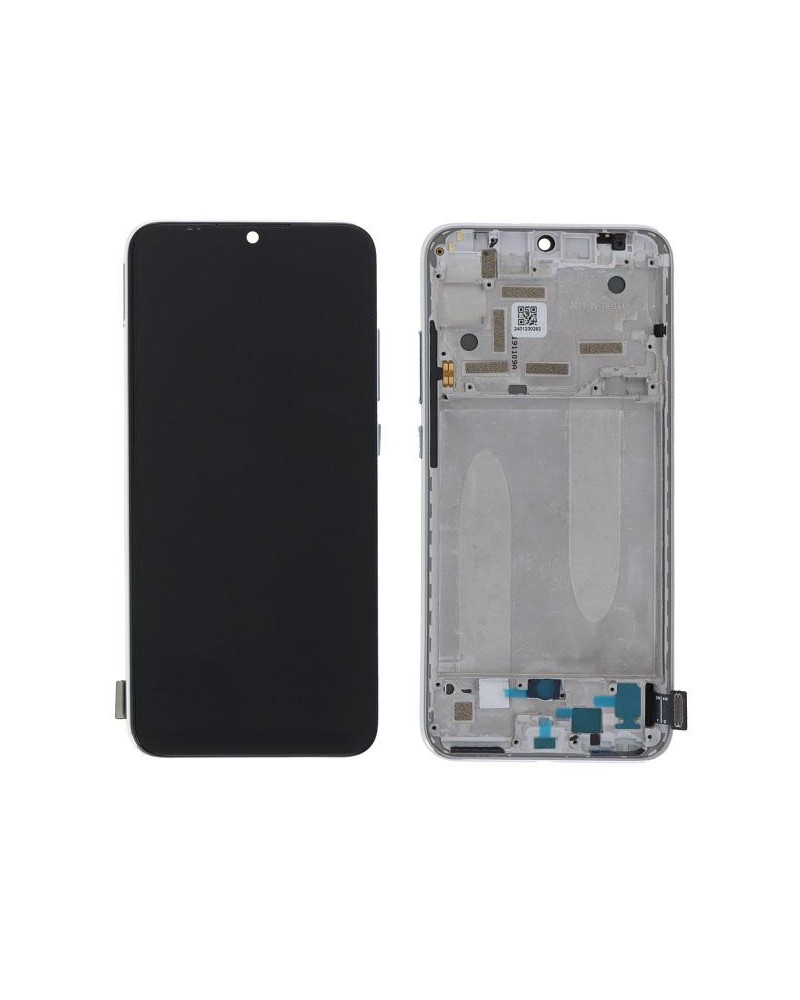 LCD e ecrã tátil com moldura prateada para Xiaomi Mi A3 Mi CC9e - Preto M1906F9SH M1906F9SI Qualidade TFT