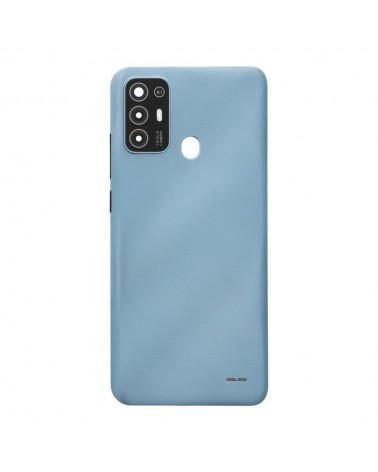 Tapa Trasera y Lente de Camara para ZTE Blade A52 - Azul