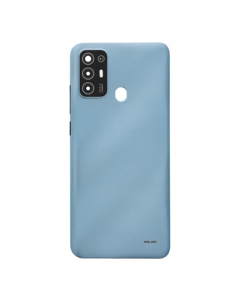 Tapa Trasera y Lente de Camara para ZTE Blade A52 - Azul