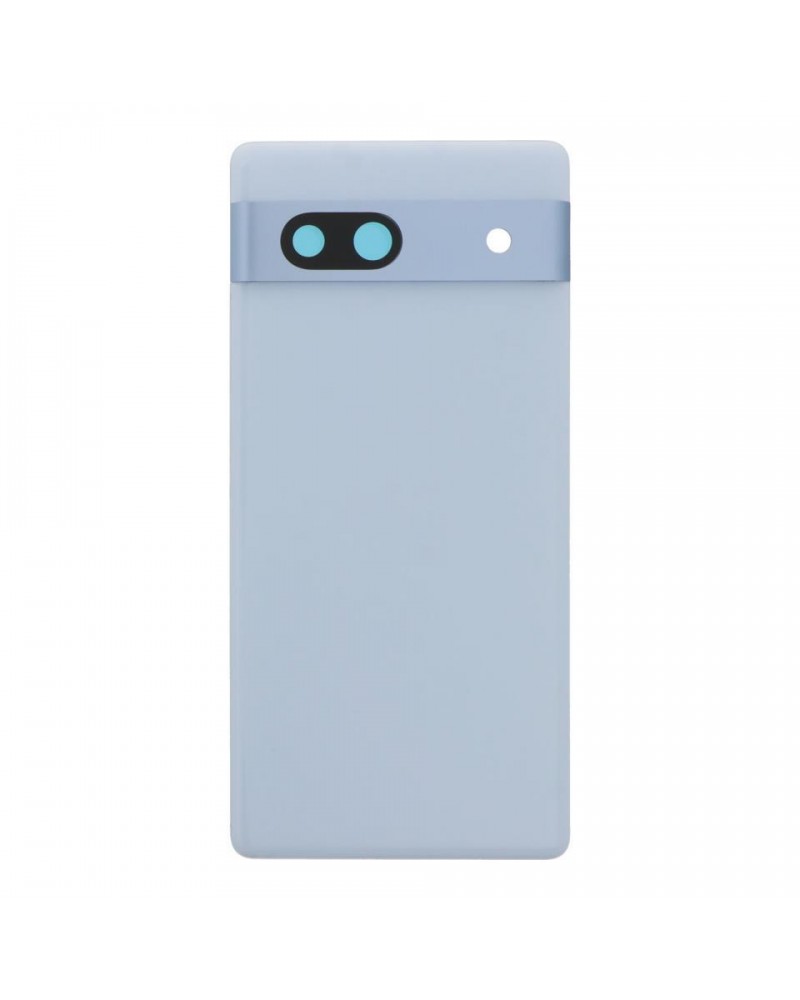 Tapa Trasera y Lente de Camara para Google Pixel 7A GWKK3  GHL1X  G0DZQ  G82U8 - Azul