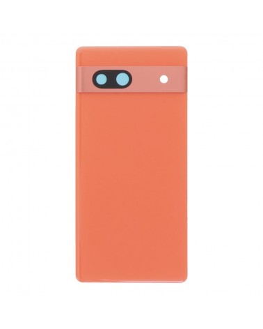 Rear Cover and Camera Lens for Google Pixel 7A GWKK3 GHL1X G0DZQ G82U8 - Orange