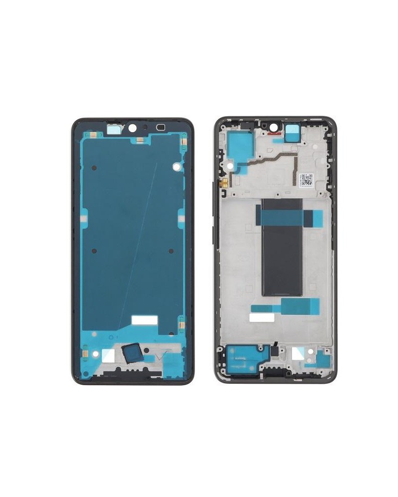 Central Frame for Xiaomi Redmi Note 13 Pro 5G 2312DRA50C 2312CRAD3C - Black