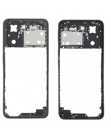 Moldura central para Oppo A57 4G CPH2387 - Preto