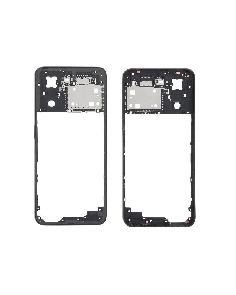 Moldura central para Oppo A57 4G CPH2387 - Preto