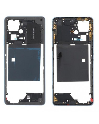 Moldura central para Xiaomi Redmi Note 12 Pro Plus 22101316UCP - Azul claro