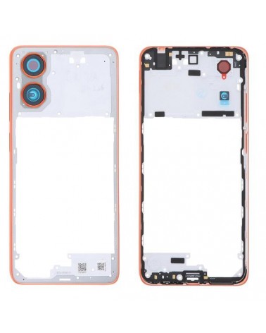 Central Frame for Motorola Moto G04 XT2421-2 - Orange