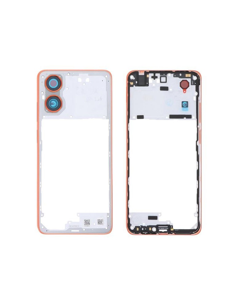 Central Frame for Motorola Moto G04 XT2421-2 - Orange