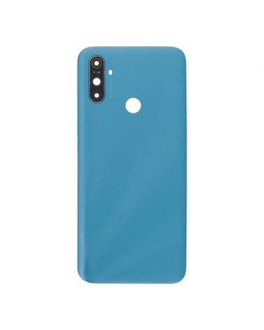 Tampa traseira e lente da câmara para Realme C3 RMX2027 - Azul