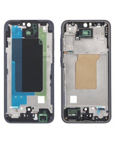Moldura central para Samsung Galaxy A35 5G A356 - Preto