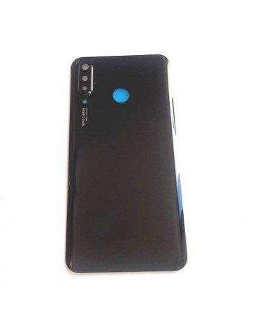 Back Cover and Camera Lens for Huawei P30 Lite Nova 4E - Black 48MPX