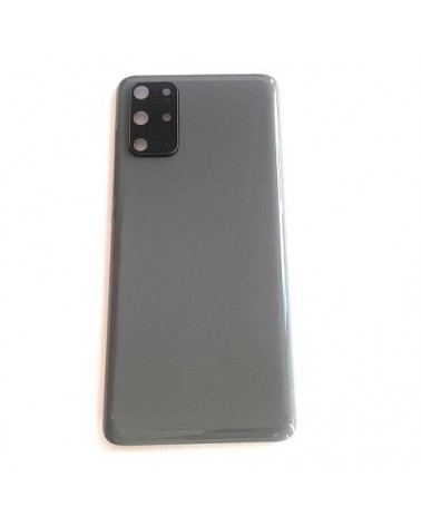 Tapa Trasera y Lente de Camara para Samsung Galaxy S20 Plus G985 G985F   S20 Plus 5G G986 G986F - Gris