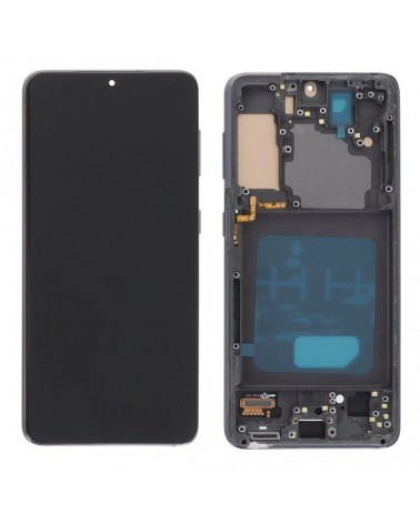 LCD and touch screen with black frame for Samsung S21 SM-G991 TFT quality