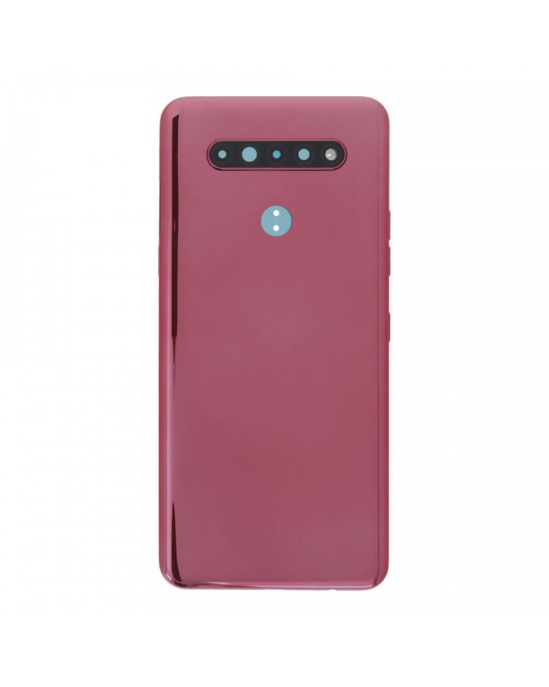 Tampa traseira e lente da câmara para LG K51S LM-K510 - Vermelho