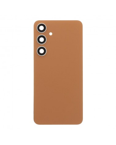 Capa traseira e lente da câmara para Samsung Galaxy S24 Plus S926 S926B - Laranja