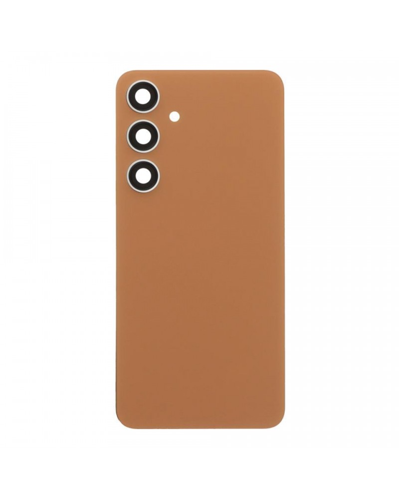 Capa traseira e lente da câmara para Samsung Galaxy S24 Plus S926 S926B - Laranja