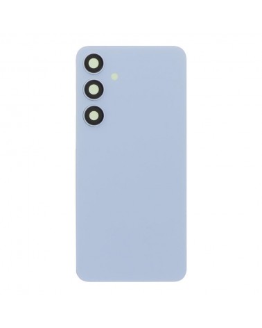 Capa traseira e lente de câmara para Samsung Galaxy S24 Plus S926 S926B - Azul