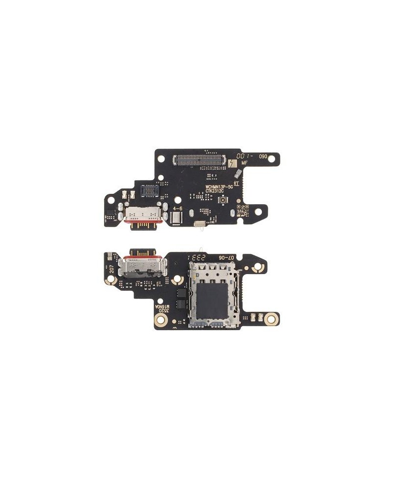 Conector de carregamento flexível para Xiaomi Poco X6 23122PCD1G - Alta qualidade