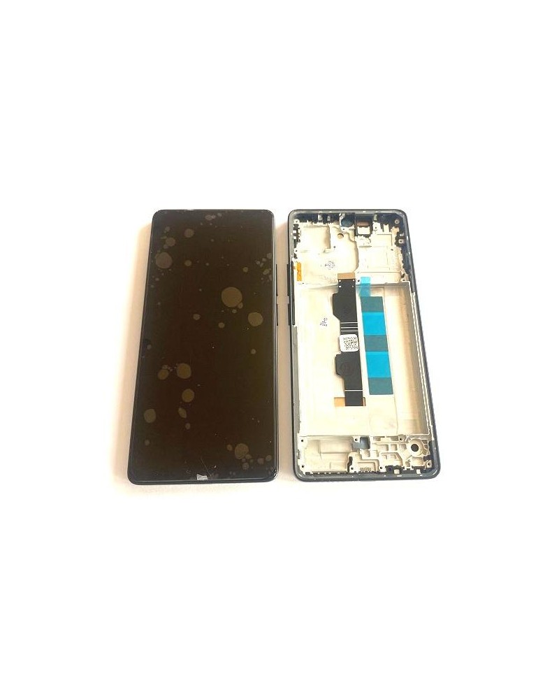 Pantalla LCD y Tactil con Marco Negro para Xiaomi Redmi Note 13 Pro 4G   Xiaomi Poco M6 Pro 4G   Calidad TFT  