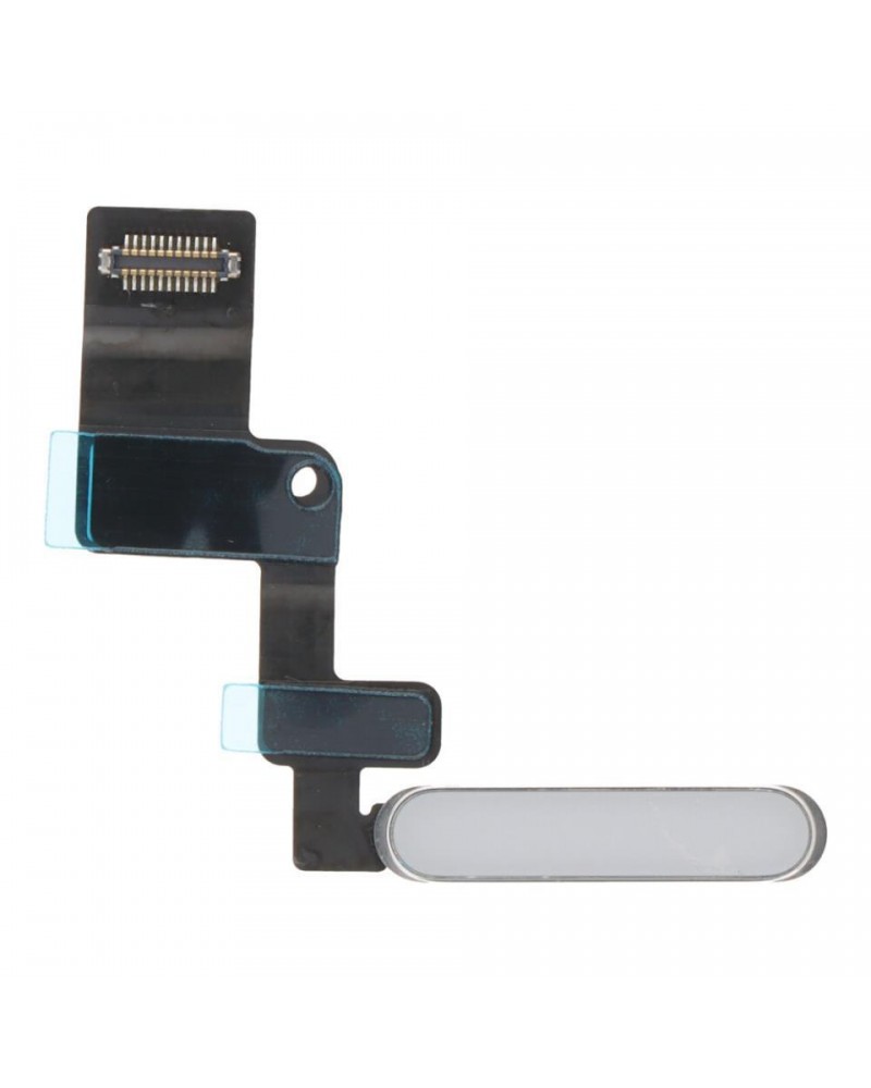 Flex Power On Off Button and Fingerprint for Ipad Air 2020 Ipad Air 4 - White Silver