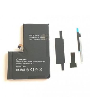 Bateria para IPhone 14 Pro Max 4323 mah 3200 mAh FÁCIL INSTALAÇÃO sem solda ou programação