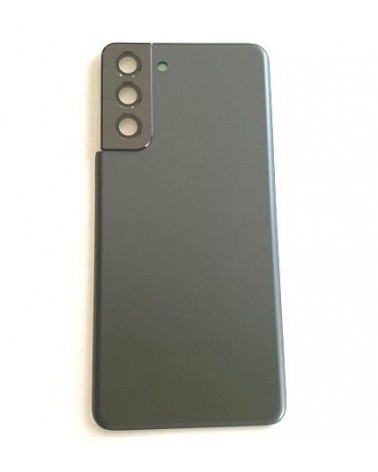 Tampa traseira e lente da câmara para Samsung Galaxy S21 5G G991 - Preto