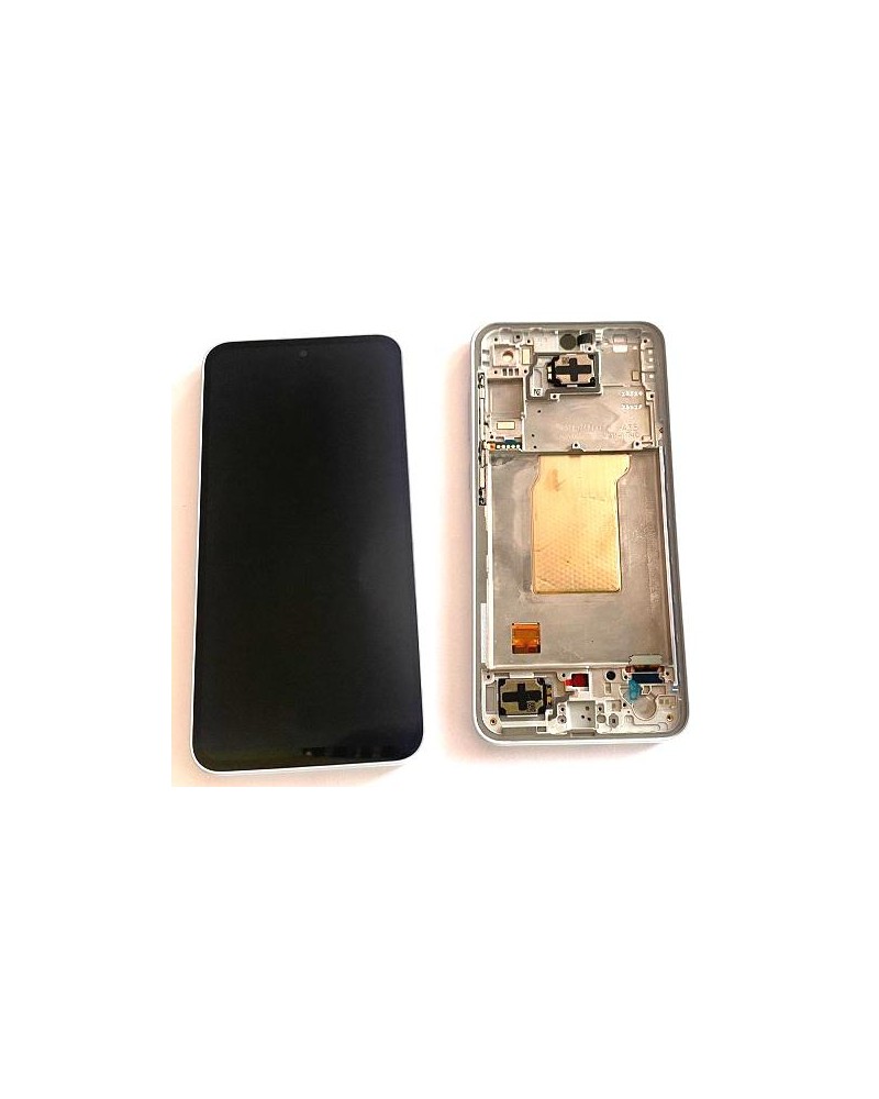 LCD and Touch screen with light blue frame for Samsung Galaxy A35 5G A356 A356B A356B Service Pack GH82-34221B