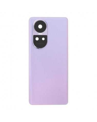 Tampa traseira da bateria e lente da câmara para Oppo Reno 10 Pro CPH2525 - Roxo