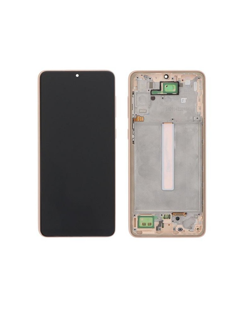 LCD and touch screen with gold frame for Samsung Galaxy A33 5G A336 A336B TFT quality