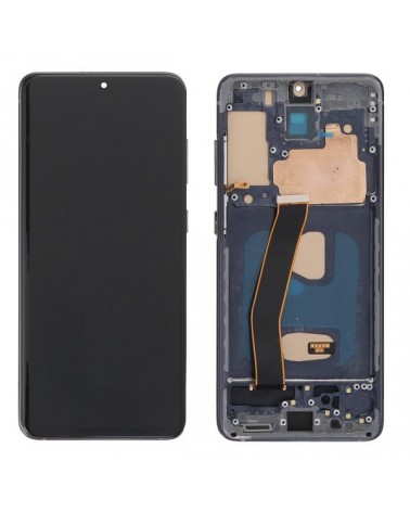 LCD e ecrã tátil com moldura preta para Samsung Galaxy S20 G980 G980F S20 5G G981 G981F Qualidade TFT