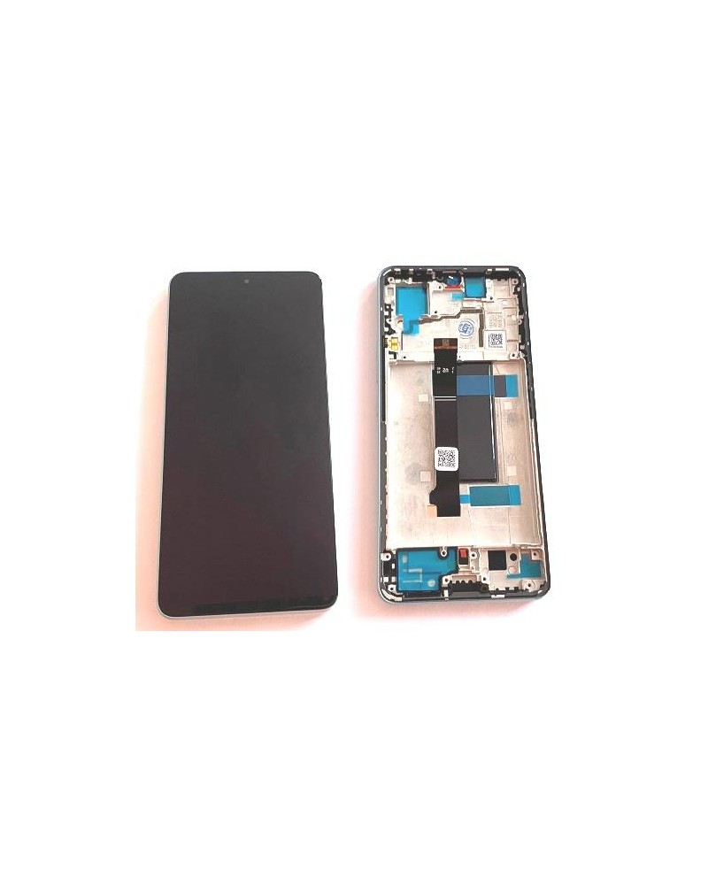 LCD and Touch Screen with Green Frame for Xiaomi Redmi Note 13 Pro 5G Poco X6 - High Quality