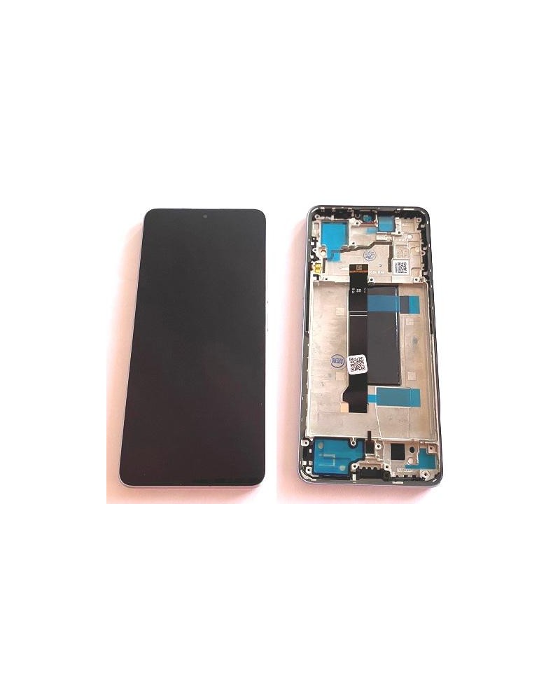 LCD and Touch Screen with Lilac Frame for Xiaomi Redmi Note 13 Pro 5G Poco X6 - High Quality