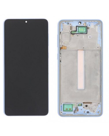 LCD e ecrã tátil com moldura azul para Samsung Galaxy A33 5G A336 A336B qualidade TFT