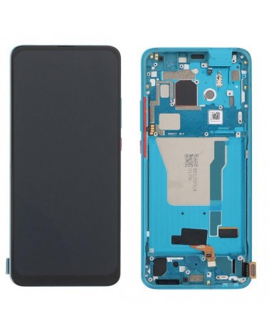 LCD e ecrã tátil com moldura azul para Xiaomi Poco F2 Pro M2004J11G Qualidade TFT