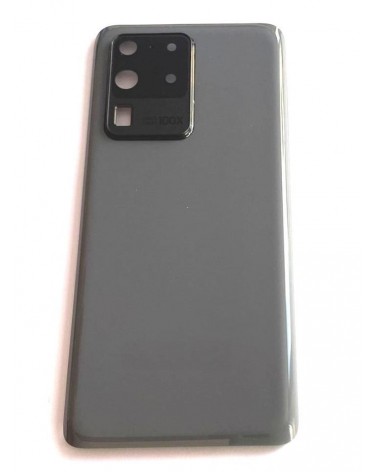 Tapa Trasera y Lente de Camara para Samsung Galaxy S20 Ultra G988 G988F - Gris