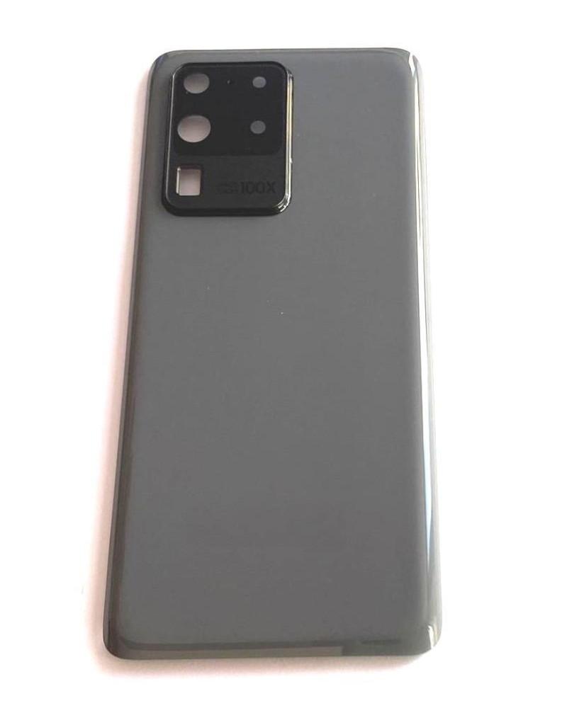 Tapa Trasera y Lente de Camara para Samsung Galaxy S20 Ultra G988 G988F - Gris