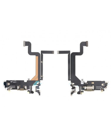 Conector de carregamento flexível para Iphone 14 Pro Max dourado - OEM