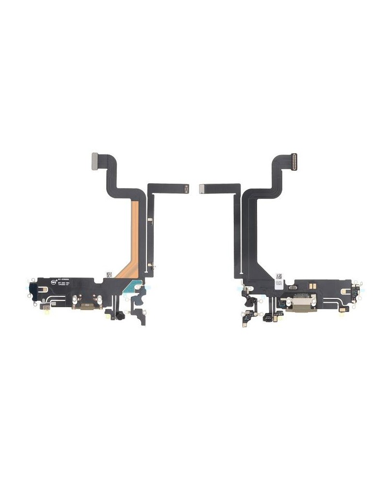 Conector de carregamento flexível para Iphone 14 Pro Max dourado - OEM