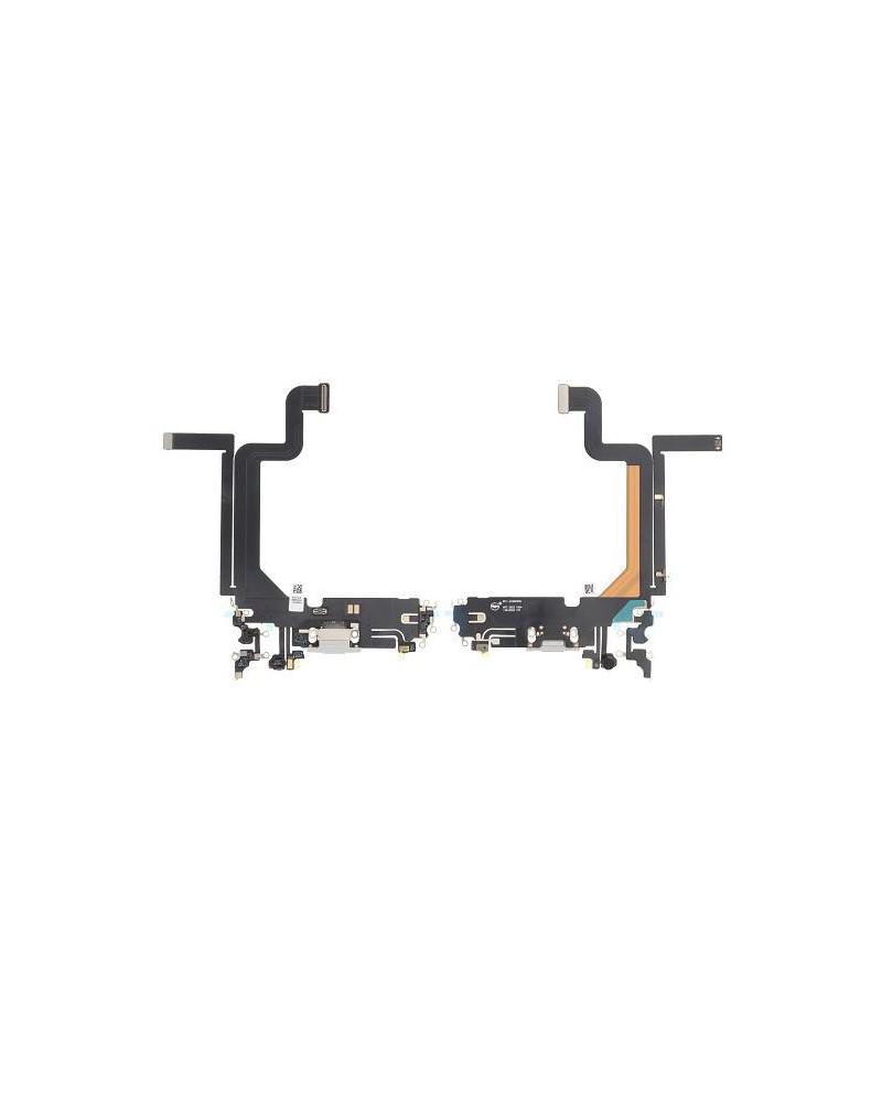 Conector de carregamento flexível para Iphone 14 Pro Max Branco - OEM