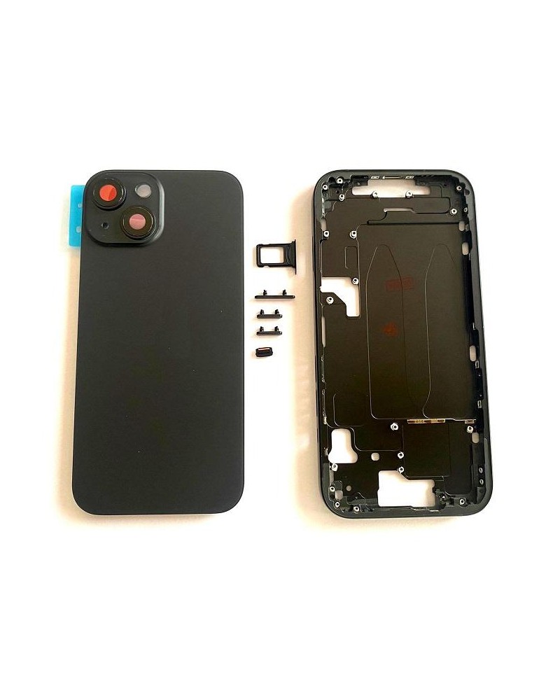 Marco Central  y Tapa Trasera para Iphone 15 - Negro