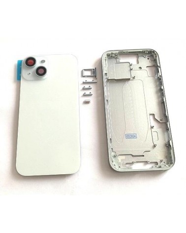 Chassis central e tampa traseira para Iphone 15 - Azul