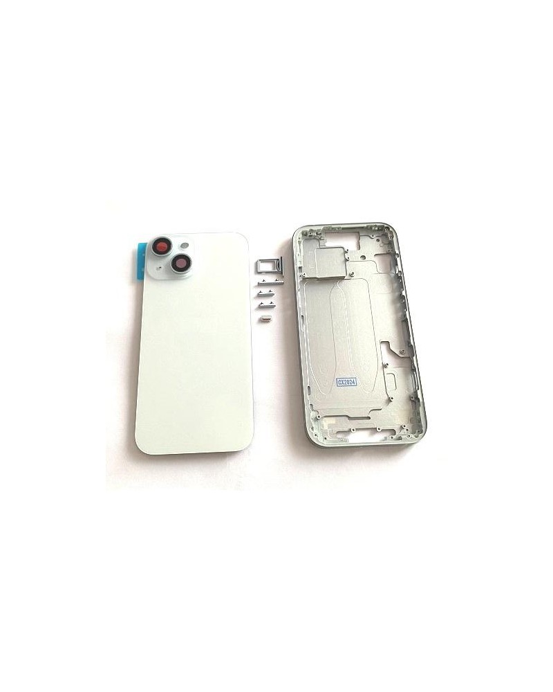 Centre Chassis and Back Cover for Iphone 15 - Blue