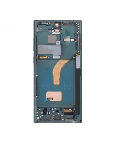 Pantalla LCD y Tactil con Marco Verde para Samsung Galaxy S22 Ultra SM-S908   Calidad TFT  