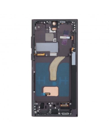 LCD e ecrã tátil com moldura preta para Samsung Galaxy S22 Ultra SM-S908 qualidade TFT