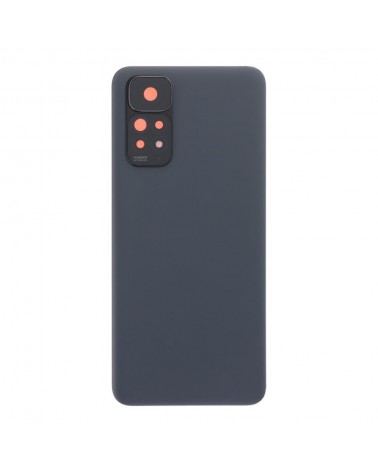 Rear Cover and Camera Lens for Xiaomi Redmi Note 11S 2201117SG 2201117SI 2201117SY 2201117SL 2201117SL - Black