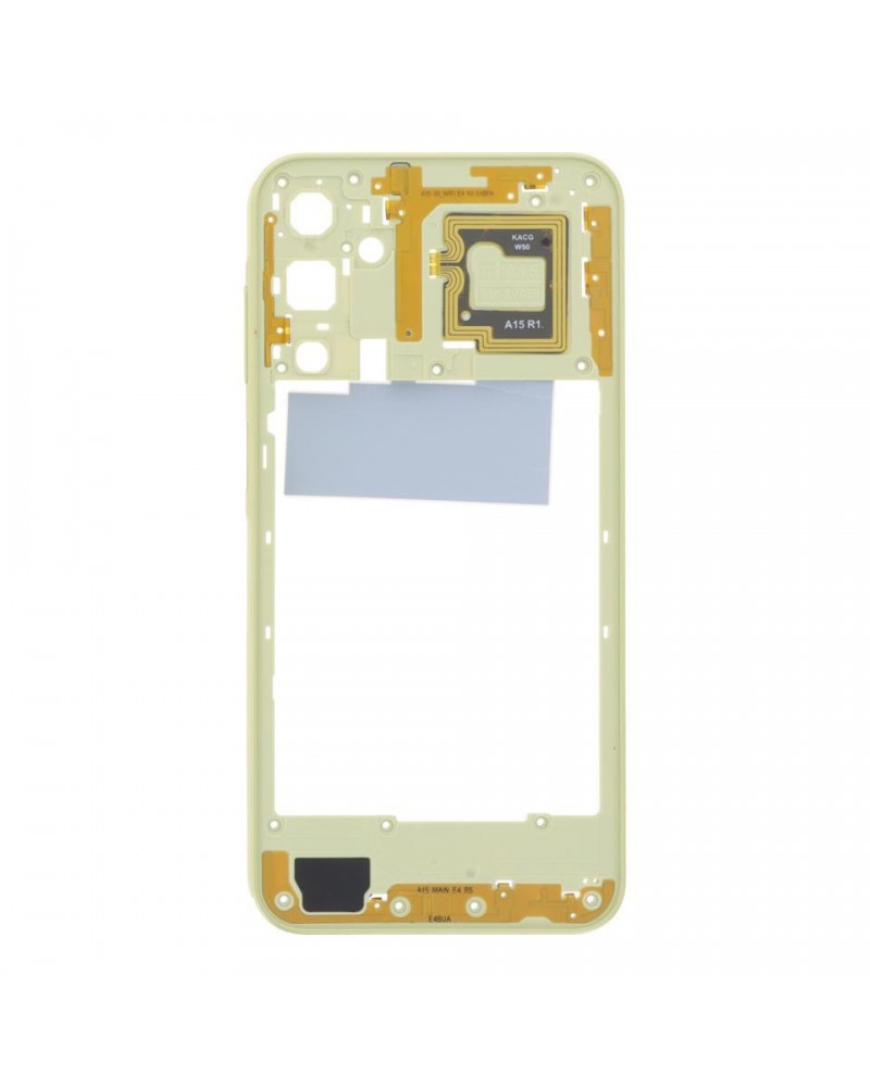 Central Frame and NFC Antenna for Samsung Galaxy A15 5G A156 - Yellow