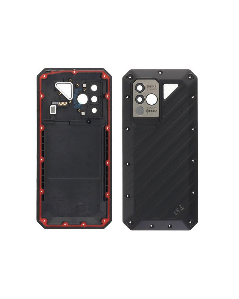 Back Cover and Camera Lens for Ulefone Power Armor 18T - Black