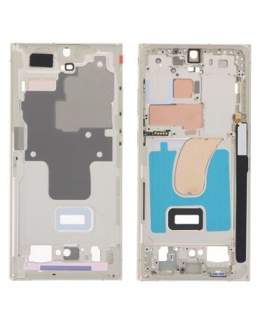 Centre Frame for Samsung Galaxy S23 Ultra S918 S918B - Cream