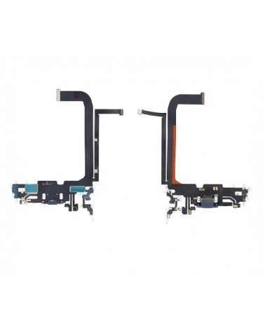 Conector de carregamento flexível para Iphone 13 Pro Max Azul - Compatível