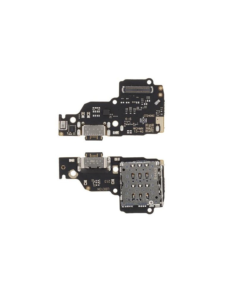 Conector de carregamento flexível para Xiaomi Redmi Note 13 4G 23129RAA4G 23124RA7EO - Compatível