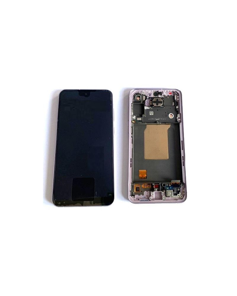 LCD e ecrã tátil com moldura roxa para Samsung Galaxy A55 5G A556 Service Pack GH82-34305C